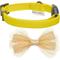 Show in main carousel: Dogs & Cats & Co. Polyester Safety Breakaway Classic Chiffon Bowtie with Bell Cat Collar, Vibrant Yellow, One Size: 13-in neck, 3/8-in wide slide 3 of 5