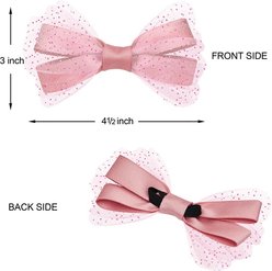 Dogs & Cats & Co. Polyester Safety Breakaway Classic Chiffon Bowtie with Bell Cat Collar, Watermelon, One Size: 13-in neck, 3/8-in wide slide 2 of 4