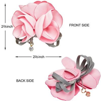 Show full view: Dogs & Cats & Co. Polyester Safety Breakaway with Bell Cat Collar, Floral Beige, One Size: 13-in neck, 3/8-in wide slide 5 of 5