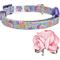 Show in main carousel: Dogs & Cats & Co. Polyester Safety Breakaway with Bell Cat Collar, Floral Lavender, One Size: 13-in neck, 3/8-in wide slide 3 of 4