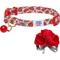 Show in main carousel: Dogs & Cats & Co. Polyester Safety Breakaway with Bell Cat Collar, Poppy Flower Light Grey, One Size: 13-in neck, 3/8-in wide slide 2 of 4