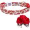 Show in main carousel: Dogs & Cats & Co. Polyester Safety Breakaway with Bell Cat Collar, Poppy Flower Light Grey, One Size: 13-in neck, 3/8-in wide slide 3 of 4