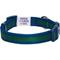 Show in main carousel: Dogs & Cats & Co. Polyester Stripes Soft Padded Multi-Use Cover Dog Collar, Navy/Green, Small: 16-in neck, 5/8-in wide slide 5 of 8