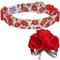 Show in main carousel: Dogs & Cats & Co. Poppy Flower with Red Flower Accessory Polyester Dog Collar, Light Grey, Large: 26-in neck, 1-in wide slide 5 of 8