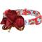Show in main carousel: Dogs & Cats & Co. Poppy Flower with Red Flower Accessory Polyester Dog Collar, Turquoise, Large: 26-in neck, 1-in wide slide 1 of 7