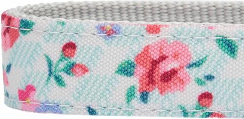 Show full view: Dogs & Cats & Co. Rose Flower Polyester Dog Collar, Ashy Beige, Medium: 16.5-in neck, 3/4-in wide slide 5 of 7