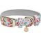 Show in main carousel: Dogs & Cats & Co. Rose Flower Polyester Dog Collar, Ashy Beige, Small: 12.5-in neck, 5/8-in wide slide 1 of 7