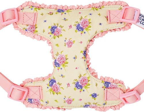 Show full view: Dogs & Cats & Co. Soft Fabric Adjustable Comfortable Fit Vest Dog Harness, Floral Beige, Large: 29 to 38.5 -in chest slide 7 of 8