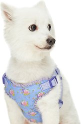 Dogs & Cats & Co. Soft Fabric Adjustable Comfortable Fit Vest Dog Harness, Floral Lavender, Large: 29 to 38.5 -in chest