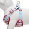 Show in main carousel: Dogs & Cats & Co. Soft Fabric Adjustable Comfortable Fit Vest Dog Harness, Poppy Flower Turquoise, Medium: 22 to 26-in chest slide 4 of 7