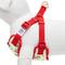 Show in main carousel: Dogs & Cats & Co. Soft Fabric with Adjustable Red Straps Vest Dog Harness, Balloon Flower Beige, Small: 17.5 to 21-in chest slide 4 of 7