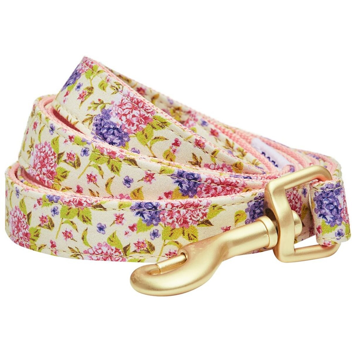 Dogs & Cats & Co. Spring Blossom Polyester Dog Leash, Beige & Pink, Large: 4-ft long, 1-in wide