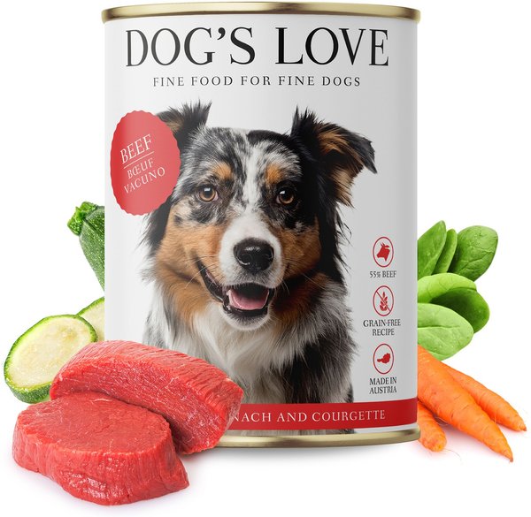 Show full view: Dog's Love Super Premium Natural Single Protein Limited Ingredient Adult Classic Beef Canned Dog Food, 14.1-oz can, 6 count slide 1 of 10
