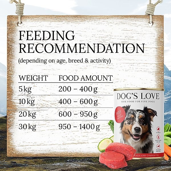 Show full view: Dog's Love Super Premium Natural Single Protein Limited Ingredient Adult Classic Beef Canned Dog Food, 14.1-oz can, 6 count slide 8 of 10
