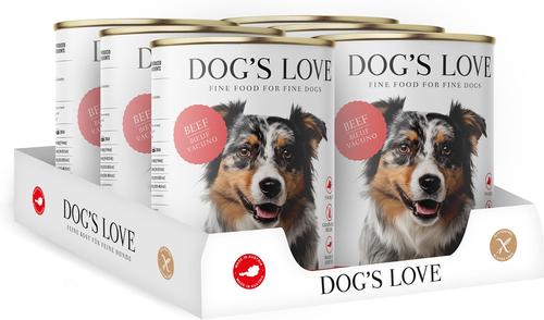 Show full view: Dog's Love Super Premium Natural Single Protein Limited Ingredient Adult Classic Beef Canned Dog Food, 14.1-oz can, 6 count slide 5 of 10