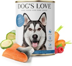Dog's Love Super Premium Natural Single Protein Limited Ingredient Adult Classic Fish Canned Dog Food, 14.1-oz can, 6 count