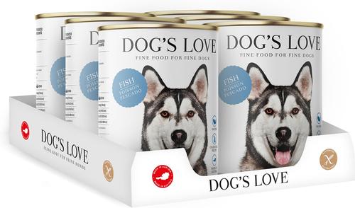 Show full view: Dog's Love Super Premium Natural Single Protein Limited Ingredient Adult Classic Fish Canned Dog Food, 14.1-oz can, 6 count slide 5 of 10