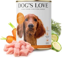 Dog's Love Super Premium Natural Single Protein Limited Ingredient Adult Classic Turkey Canned Dog Food, 14.1-oz can, 6 count