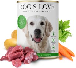 Dog's Love Super Premium Natural Single Protein Limited Ingredient Adult Classic Venison Canned Dog Food, 14.1-oz can, 6 count