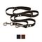 Show in main carousel: Dogs My Love 6 Way European Multifunctional Leather Dog Leash, Brown, 8-ft long, 3/4-in wide slide 1 of 6