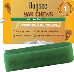 Dogsee Himalayan Yak Cheese X-Large Mint Flavor Natural Dog Chews, 1 count