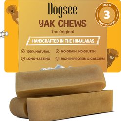 Dogsee Original Himalayan Yak Cheese Dog Chew Treats, Monster, 3 count
