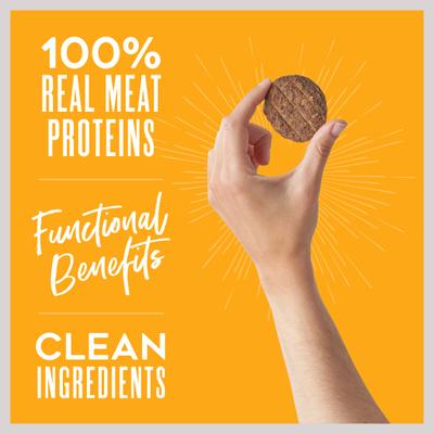 Show full view: Dogswell Gut Health Slices Chicken Functional Soft & Chewy Dog Treats, 8-oz bag slide 6 of 9