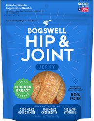 Dogswell Hip & Joint Jerky Chicken Recipe Grain-Free Dog Treats, 4-oz bag