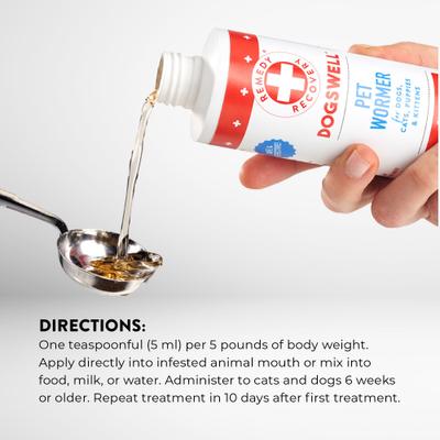 Show full view: Dogswell Remedy+Recovery Pet Wormer for Dogs & Cats, 8-fl oz bottle slide 3 of 6