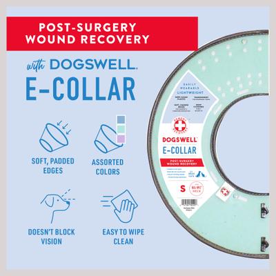 Show full view: Dogswell Remedy+Recovery Rigid E-Collar for Dogs & Cats, Color Varies, Small slide 3 of 9