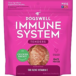 Dogswell Tenders Immune System Chicken Recipe Grain-Free Dog Treats, 15-oz bag