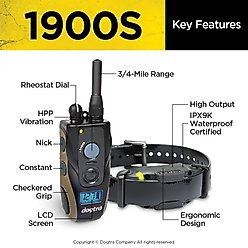 Dogtra 1900S Dog Training Collar System, Black slide 2 of 8