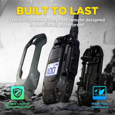 Show full view: Dogtra 280X 1/2 Mile IPX9K Waterproof Vibration & Tone Remote Dog Training Collar, Black, 10-in neck, 3/4-in wide slide 4 of 10