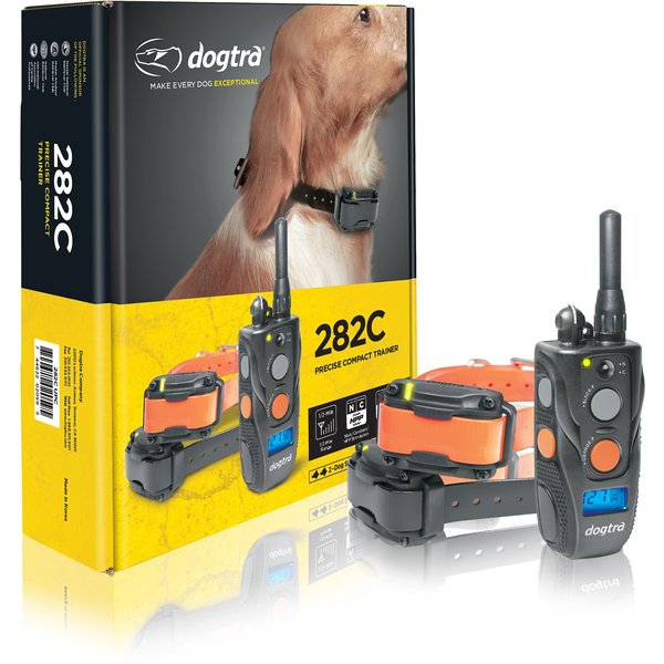 Dogtra 202C Training E-Collar Waterproof One-Handed Operation Dog Remote, 2 dog system