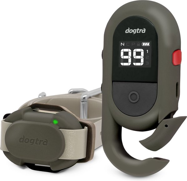 Show full view: Dogtra CUE Gen 2 Waterproof Vibration Customizable Remote Dog Training Collar, Grey slide 1 of 10