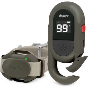Dogtra CUE Gen 2 Waterproof Vibration Customizable Remote Dog Training Collar, Grey