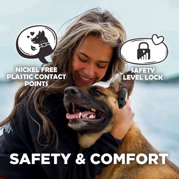 Show full view: Dogtra CUE Gen 2 Waterproof Vibration Customizable Remote Dog Training Collar, Grey slide 7 of 10