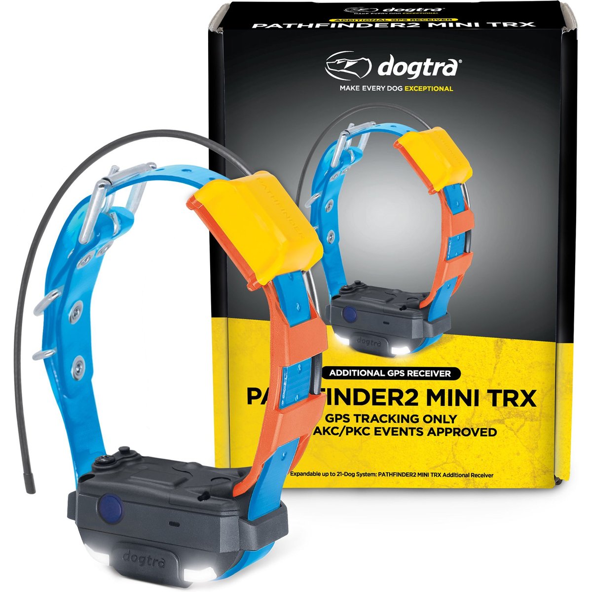 Dogtra Pathfinder 2 Mini TRX Dog GPS Tracking Receiver Collar, Blue