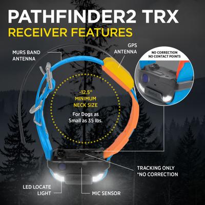Show full view: Dogtra Pathfinder 2 TRX Dog Tracking Only Additional Receiver Collar, Blue slide 6 of 10