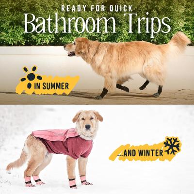 Show full view: DOK TigerToes Anti-Slip Senior Dog Socks, Caramel, X-Small slide 8 of 10