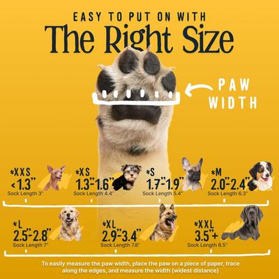 Show full view: DOK TigerToes Anti-Slip Senior Dog Socks, Grey, Small slide 3 of 11