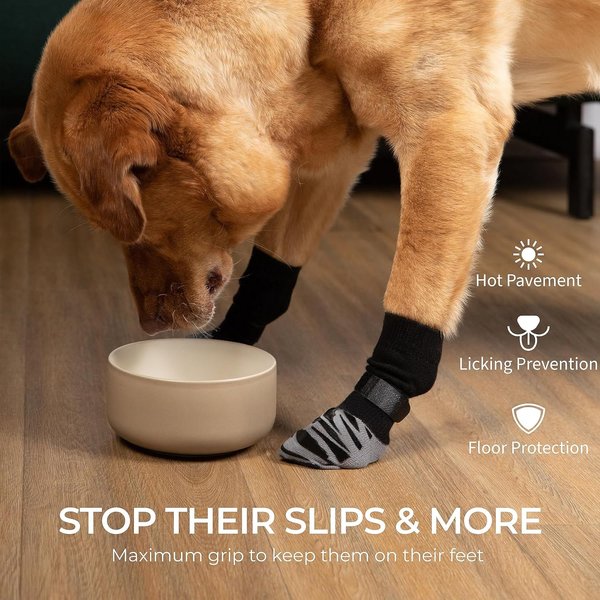 DOK TigerToes Anti-Slip Senior Dog Socks