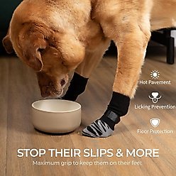 DOK TigerToes Anti-Slip Senior Dog Socks, Grey, XX-Small slide 2 of 9