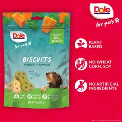 Dole Assorted Spinach + Pumpkin Crunchy Dog Treats, 7-oz bag slide 2 of 6
