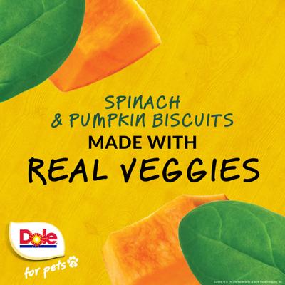 Show full view: Dole Assorted Spinach + Pumpkin Crunchy Dog Treats, 7-oz bag slide 4 of 8
