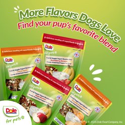 Dole Fruit & Veggie Freeze-Dried Yogurt Booster Mix Grain-Free Pumpkin Sweet Potato Dry Dog Food Topper, 2.5-oz bag slide 2 of 8