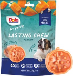 Dole Molded Pumpkin Flavored Soft & Chewy Dog Treats, 8-oz bag