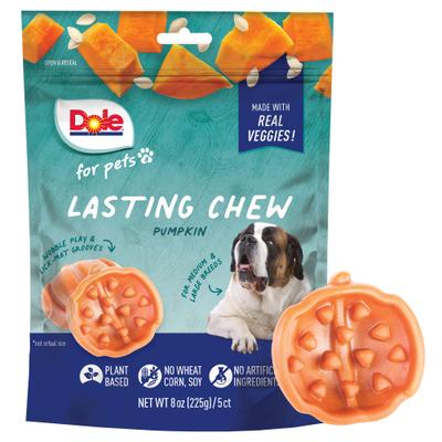 Show full view: Dole Molded Pumpkin Flavored Soft & Chewy Dog Treats, 8-oz bag slide 1 of 7