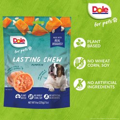 Dole Molded Pumpkin Flavored Soft & Chewy Dog Treats, 8-oz bag slide 2 of 6