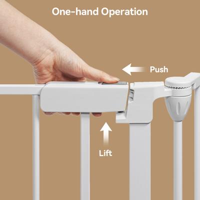 Show full view: DOMIPET 5 Panel Metal Fireplace Fence Pressure Mounted Dog Gate, 128-in, White slide 5 of 8